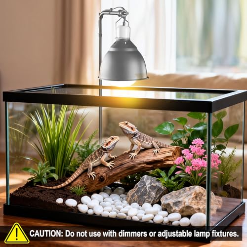 2 Pack 100W Reptile Heat Lamp Bulbs, Full Spectrum UVA/UVB Reptile Light Bulb and Basking Spot Light, UVB Light for Reptiles and Bearded Dragon, Turtle, Lizard, Snake, Amphibians - style: 2PCS 100W UVB Bulbs