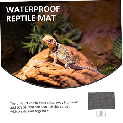 Totority Reptile Mat Non Adhesive Liner for Turtle Lizard Snake Pet Bedding Substrate Carpet