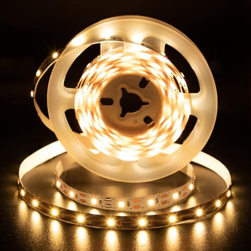 echosari Strip Lights USB 5V, 9.8Ft 180 LED Strip Lights Cuttable Each 2835 SMD, Super Bright with Self-Adhesive DIY for Photo Frames Desks Monitor Shelves Decor (Warm Whtie) - color: Warm White