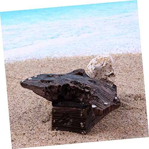 Didiseaon 2pcs Creative Resin Coffin Decor for Aquarium Skull Tank Ornament Fish Tank Landscaping Decoration Safe for
