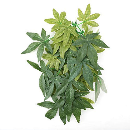 Sonew Lifelike Green Artificial Plant for Aquarium and Fish Decoration 30cm - Plastic Plant with Suction Cup for Reptile Terrariums and Underwater Decor (12 inches 30cm) - size: 12 inches 30cm