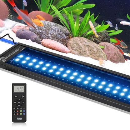 hygger Advanced Remote Control Aquarium Light Customizable Full Spectrum Fish Tank LED with DIY, Default & Weather Mode Freshwater Planted Tank - size: 58W for 48~54inch Tank