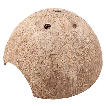 Yosoo Reptile House Hiding Cave Coconut Shell Turtle Aquarium Hide Decor