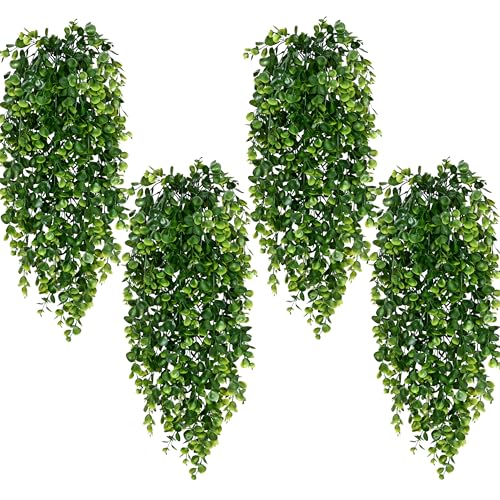 Waipfaru 8Pcs Fake Hanging Plants 2.7FT Fake Plants Fake Vines Greenery | UV Resistant Faux Outdoor Plants Ivy Vines for Modern Boho Patio Outdoor Indoor Party Wall Porch Gazebo Aesthetic Decor - color: Photos Ivy Vines, size: 8Pcs Plants
