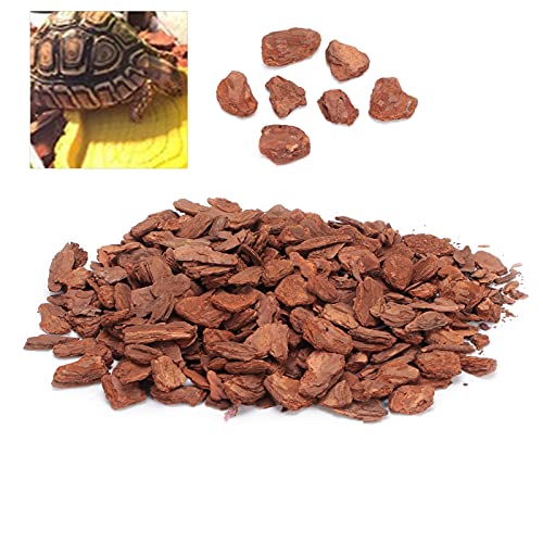 Pine Bark Mulch for Landscaping Warm and Breathable Mulch for Pet Bedding, Gardening, Handicrafts, Indoor Plants and Ground Cover Plants (Small Particles 250g)