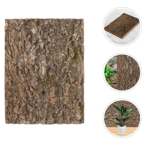 HANABASS Reptile Cork Terrarium Background Natural Bark Decor for Gecko Turtle and Reptile Tanks Climbing Mat Habitat Safe Lightweight and Easy to Move