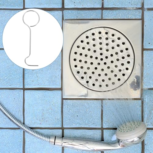 LABRIMP 25pcs Floor Drain Handle Hook Drainage Sink Water Floor Grate Remove Tool Removal Hook Grate Removal Tool Stainless Steel