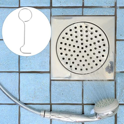 LABRIMP 25pcs Floor Drain Handle Hook Drainage Sink Water Floor Grate Remove Tool Removal Hook Grate Removal Tool Stainless Steel