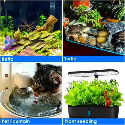 Aquarium Heater 100W Super Small Fish Tank Heater with Digital Display Thermostat, Alumina Ceramic Betta Tank Heater Turtle Heater for 10-20 Gallon Tanks - size: For Aquariums ≤ 20 Gal