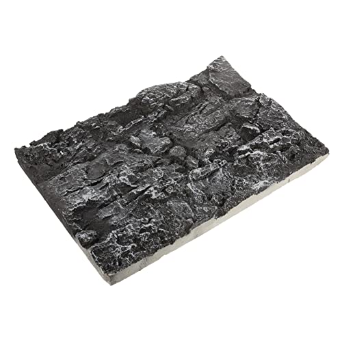 UKCOCO Terrarium Background Wall Panel 3D Rock Decor Tank Decoration Reptile Tank Fish Easy Assemble