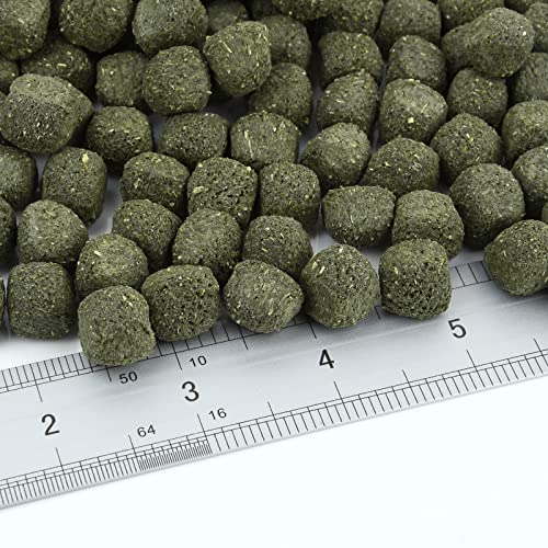 Timothy Hay Cubes 90 oz (9 * 10 oz) with Small Size - Timothy Grass Pellets for Tortoises Rabbits Guinea Pig Chinchilla | Small size timothy grass pellets, suitable for tortoises, rabbits, guinea pigs, chinchillas - size: 5.63 Pound (Pack of 1)