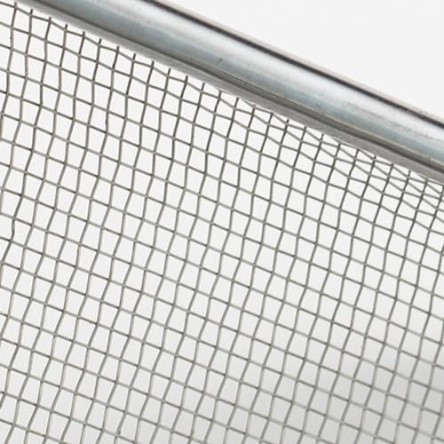 Cat Litter Scoop Stainless Steel Fine Mesh Cat Litter Shovel Litter Cleaner Corner Shovel Metal Litter Scoop for Reptile Terrarium Sand Waste, Beach Shovel(2.0 Mesh)