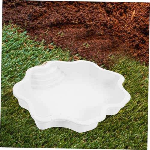 Totority Reptile Water Dish and Bathing Pool Capacity Turtle Bowl for Soaking and Feeding Material Elegant Design for Tortoise and Lizard Habitat