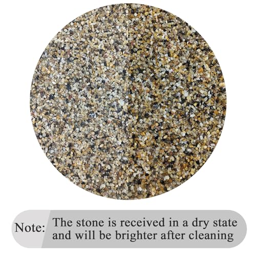 FANTIAN 40 lbs Aquarium Sand. 1/16 Inch Fish Tank Coarse Sand Pea Gravel for Aquarium, Terrariums, Vase Filler, Plant, Soil Drainage and Outdoor Gardens, Landscaping - size: 1/16 Inch
