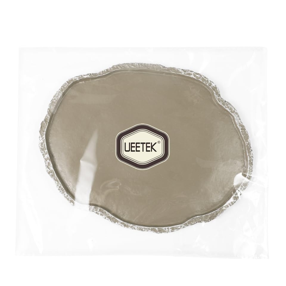 UEETEK Resin Reptile Water Dish 7x5.5x0.3in – Anti-Tip Flat Bowl for Mess-Free Hydration & Feeding, Terrarium Corner Fit for Snakes, Turtles, Lizards
