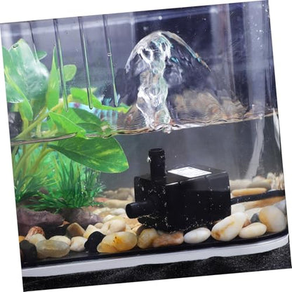 Kisangel USB Mini Submersible Water Pump Quiet Operation Pet Fountain Pump for Cat Water Table Aquarium and Fish Tank Compact and Portable Design with Strong Suction Function