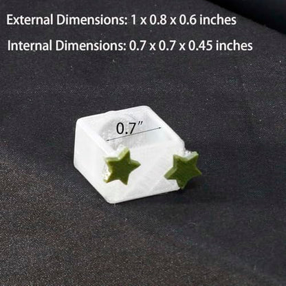 3 Pcs Magnetic Jumping Spider Feeding Dish Jumping Spider Enclosure Accessories Star-Shaped Design Reptile Water Bowl for Other Small Reptiles or Insects (Transparent + Army Green) - color: Transparent + Army Green