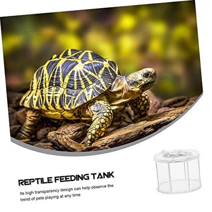 Sosoport Acrylic Reptile Viewing Box Breeding Container for Turtles Spiders Snakes Crabs