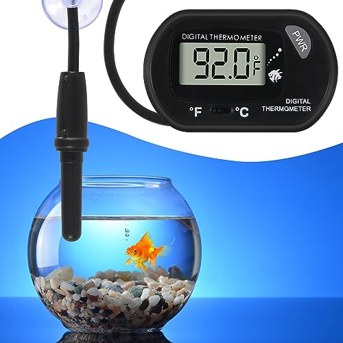 15Pcs Aquarium Thermometer Fish Tank Thermometer Reptile Fahrenheit Terrarium Water Temperature Indicator Test Digital with LCD Display Fahrenheit/Celsius - color: 15PCS