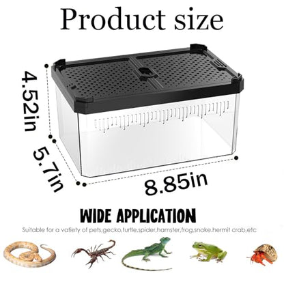 Reptile Terrarium,Tarantula Enclosure,Spider Tank Starter Kit,Leopard Gecko Container,Hermit Crab Habitat,Lizard Enclosure,Insect Housing,Jumping Spider Cage,Small Bearded Dragon Vivarium