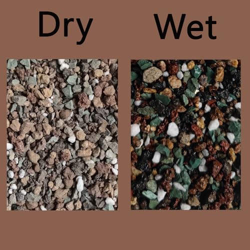 Rurtsva Mix Horticultural1.5lbs Lava Rocks Mixed Potting Soil for Plants Bonsai Succulents and Cacti Soil Decoration Gravel Volcanic Pumice Stones for Terrarium, Top Dressing, Fairy Gardening - size: 1.5LBS