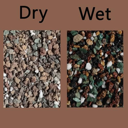 Rurtsva Mix Horticultural1.5lbs Lava Rocks Mixed Potting Soil for Plants Bonsai Succulents and Cacti Soil Decoration Gravel Volcanic Pumice Stones for Terrarium, Top Dressing, Fairy Gardening - size: 1.5LBS
