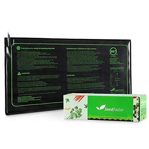 MET Certified Seedling Heat Mat, Seedfactor Waterproof Durable Germination Station Heat Mat, Warm Hydroponic Heating Pad for Indoor Home Gardening Seed Starter(10" x 20") - size: 1 Pack-10" X 20"