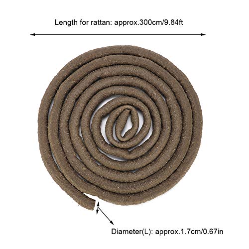 9.84ft Reptile Vine, Flexible Jungle Climber Long Vine Terrarium Decorative Rattan with Suction Cup for Chameleon Lizard Gecko (L) - size: L