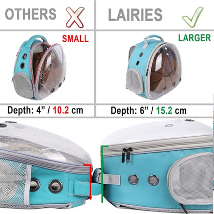 Portable Small Animal Backpack Travel Breathable Pet Carrier Bag Cages for Guinea Pig, Rabbit, Bearded Dragon, Squirrel, Tortoise, Bird, Lizard, Sugar Glider - color: Polarized
