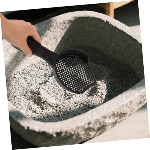 Toddmomy 2pcs Cat Litter Scoop Set Durable Plastic Poop Shovel with Ergonomic Handle for Easy Use for Litter Box and Reptile Terrarium Waste Cleanup