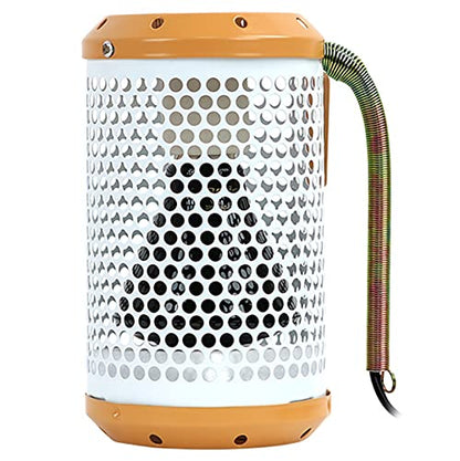 Hanging Birds Cage Heater, Infrared Ceramic Heating Lamp for Pet, Reptile Anti-Scald Heat Lamp, Pet Safety Heat Lamp Shade with Anti-Bite Iron Tube,150w,L - color: 150w, size: Large