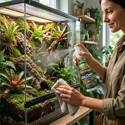 CTWPets Terrarium Glass Cleaner for Bioactive Terrariums – Safe for Dart Frogs, Bearded Dragons, Geckos & More | Streak-Free, Plant & Invert Friendly Formula (1)