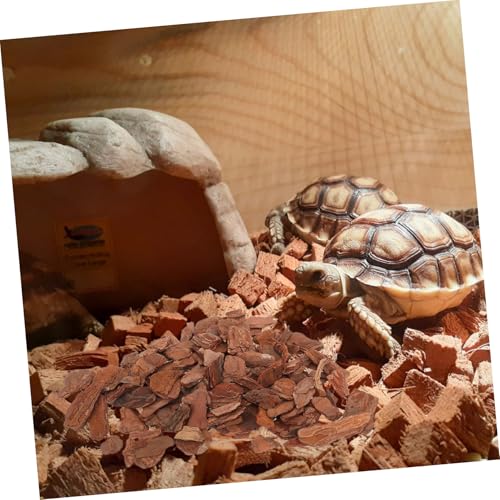 Totority 1bag Terrarium Bark Chips Bedding for Reptiles Natural Decorative Substrate for Tank and Aquarium Safe Rustic and Easy to Arrange for Snakes Lizards and Turtles Lb