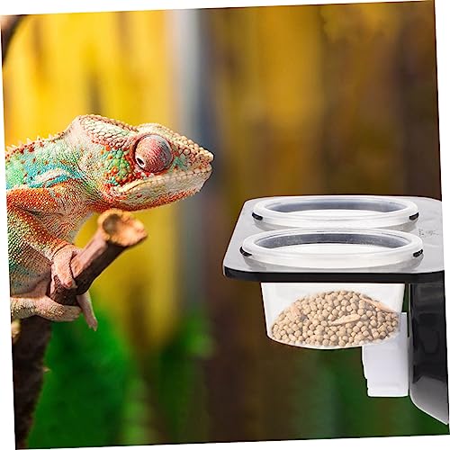Turtle Tank Accessories Gecko Snake Reptile Feeder Feeding Ledge Easy Install Suction Cup Design