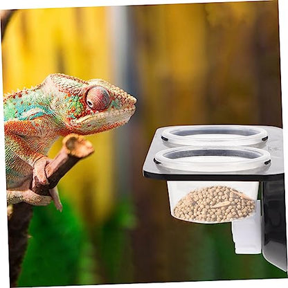 Turtle Tank Accessories Gecko Snake Reptile Feeder Feeding Ledge Easy Install Suction Cup Design
