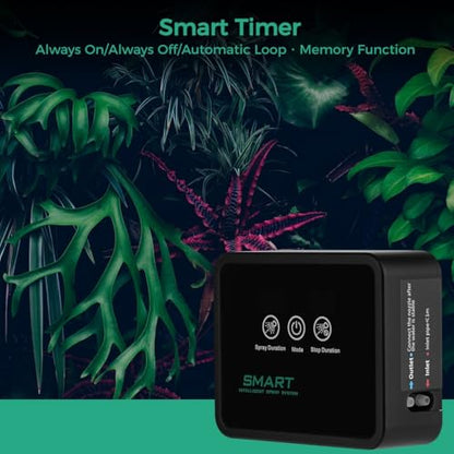 Automatic Reptile Vivarium Humidifier System, Smart Mister With Timer & 360° Adjustable Misting Nozzles, Led Touch Screen For Rainforest Amphibians Terrarium