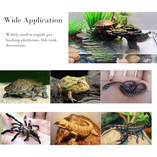 Extra Large Turtle Resting Basking Platform Reptile Terrarium Shale Rock Reptile Habitat Accessories Decorations Aquarium Ornament Rock Landscaping Shale Scape Step Ledge & Cave Hideout