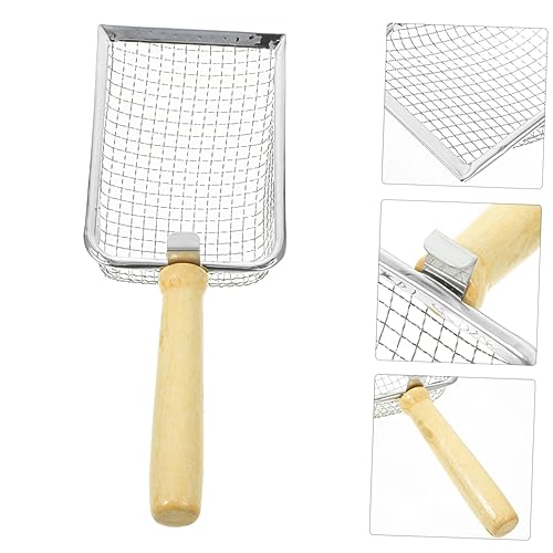 UKCOCO Cat Litter Scoop with Non Slip Handle Fine Mesh Sifter for Reptile Terrarium Cat Waste Cleanup Durable Design for Easy Scooping and Efficient Cleaning