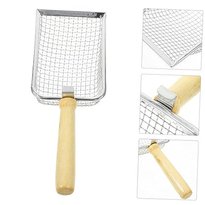 UKCOCO Cat Litter Scoop with Non Slip Handle Fine Mesh Sifter for Reptile Terrarium Cat Waste Cleanup Durable Design for Easy Scooping and Efficient Cleaning