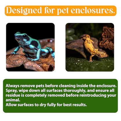 CTWPets Terrarium Glass Cleaner for Bioactive Terrariums – Safe for Dart Frogs, Bearded Dragons, Geckos & More | Streak-Free, Plant & Invert Friendly Formula (1)