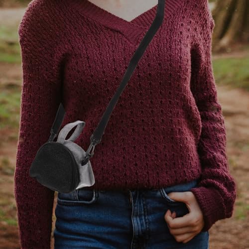 Beaupretty Small Animal Carrier Bag with Adjustable Breathable Mesh Shoulder Strap, Portable Small Pet Backpack for Hamster, Guinea Pig, Rat, and Reptile Travel Outdoors