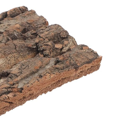 Levemolo 4pcs Terrarium Background: Wood Bark for Plants - Outdoor Tree Bark Material Wall Decoration for Reptile Tank and Table Settings