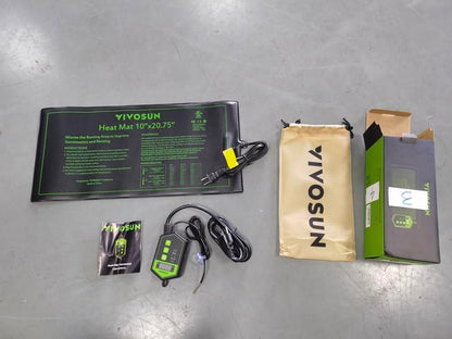 VIVOSUN 1500W Digital Temperature Controller, 2-Stage Outlet Thermostat Heating and Cooling Mode, Thermostat with Dual LED Display, for Homebrew Fermenter Greenhouse Terrarium, 110-240V 20A 1500W