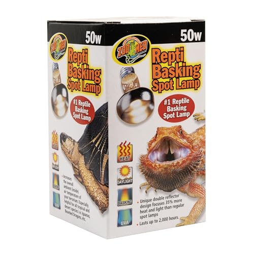 Zoo Med Repti Basking Lamp 50 Watt for Reptiles - color: White, size: 50 Watts
