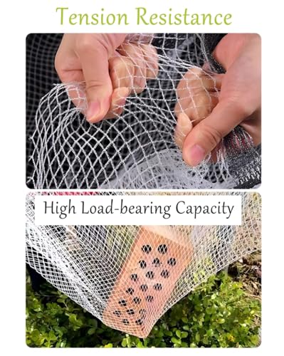Garden Anti-Hail Netting for Veg Patch, 0.5cm Fine Insect Mesh for Plant Protection Pond Fruit Cage Flowers and Row Crops, Reusable, Various Sizes(2x50m) - size: 2x50m