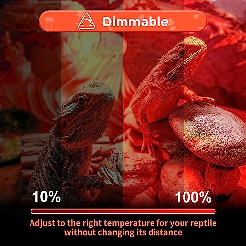 Vinaco G9 Heat Lamp Bulbs for Reptile, Dimmable Night Red UVA UVB Reptile Heat Lamp G9, 2 Pin Base Mini G 9 Halogen Bulbs 50W 120V, Infrared Heat Lamp for Bearded Dragon Gecko Turtle Lizard - style: 50W- 5 Pack
