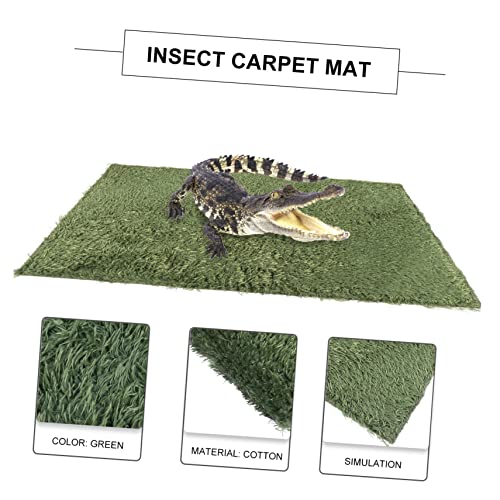 UKCOCO Realistic Sphagnum Moss Reptile Mat 2 Pack Reptile Bedding Habitat Carpet Gecko Pad Insect Bedding