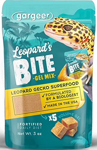 Gargeer Leopard Gecko Food 3oz. Complete Gel Diet for Both Juveniles and Adults. Proudly Made in The USA, Using Premium Ingredients, Fortified Gourmet Formula. Enjoy! - size: 3 Ounce (Pack of 1)