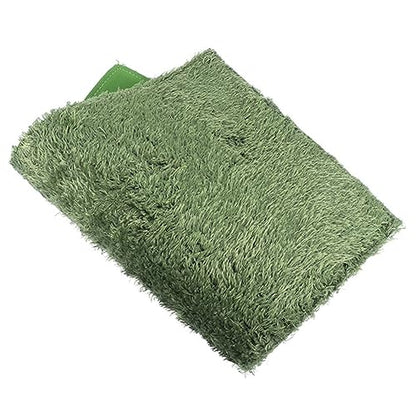 BESPORTBLE Reptile Carpet Mat for Terrarium Washable Lawn-Shaped Reusable Liner for Tortoises Bearded Dragons and Amphibians Easy to Cut and Install Moisture Protection