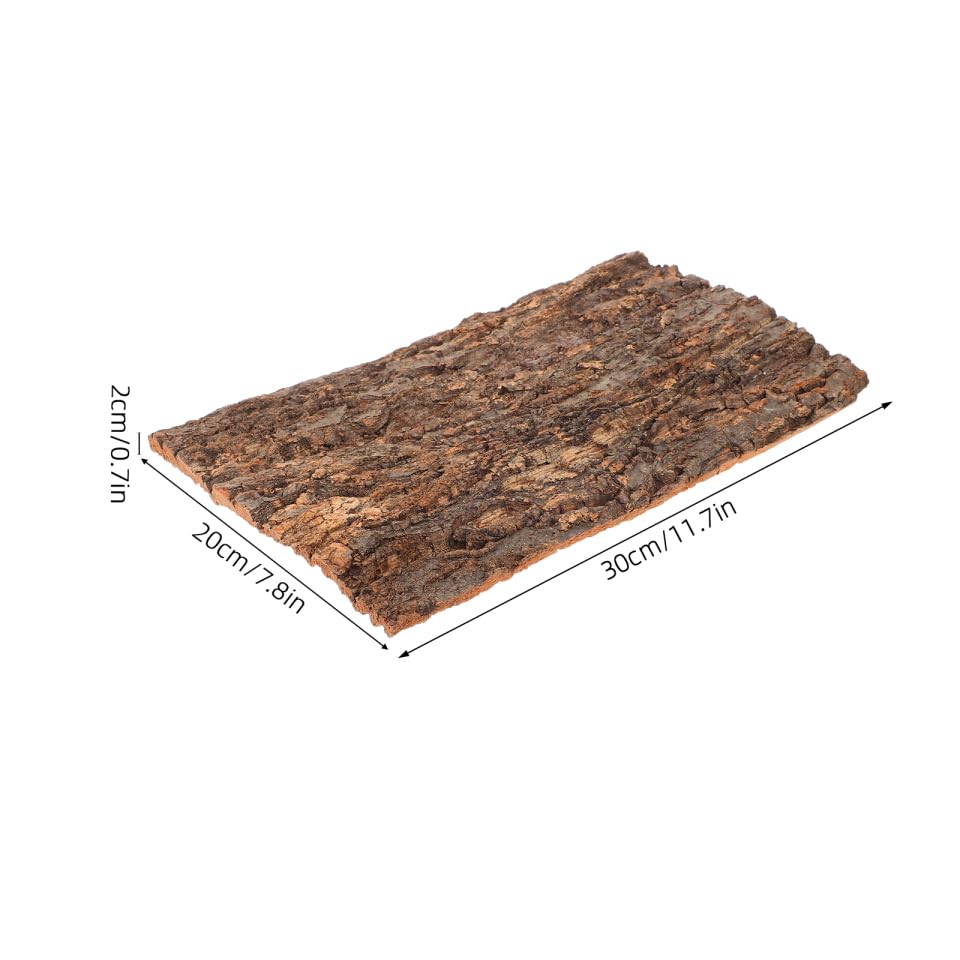 Zerodeko 2PCS Terrarium Cork Bark Background Board, Reptile Tank Tree Backdrop Wall Decor Habitat Climbing Mat Decoration for, Lizard, Turtle, Gecko, Bearded Dragon, Frog